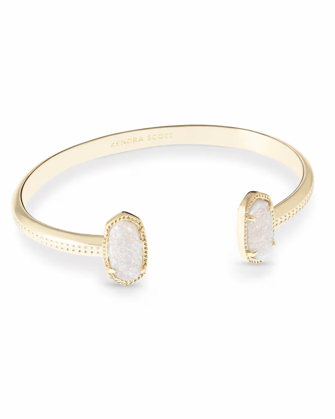 Elton Gold Plated Cuff Bracelet in Iridescent Drusy by Kendra Scott Main image