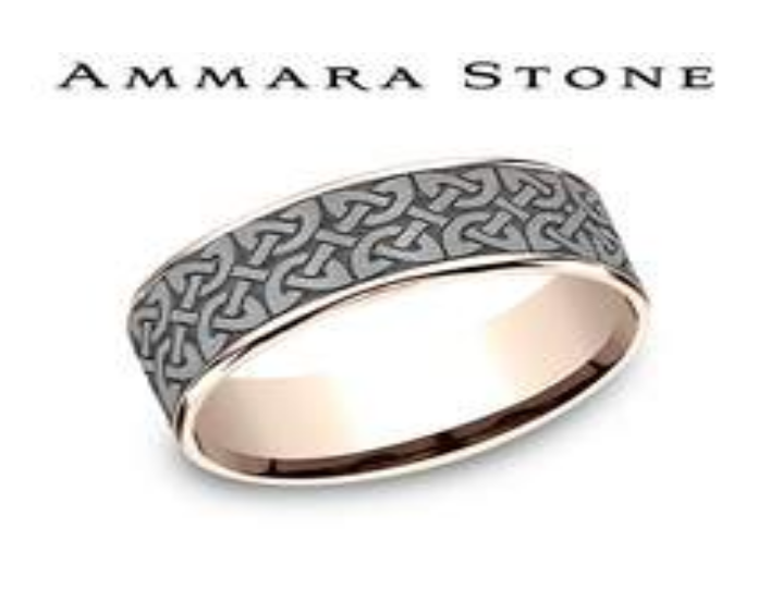 14K Rose Gold & Tantalum "The Blarney" Quaternary Knot Gents Band by Benchmark