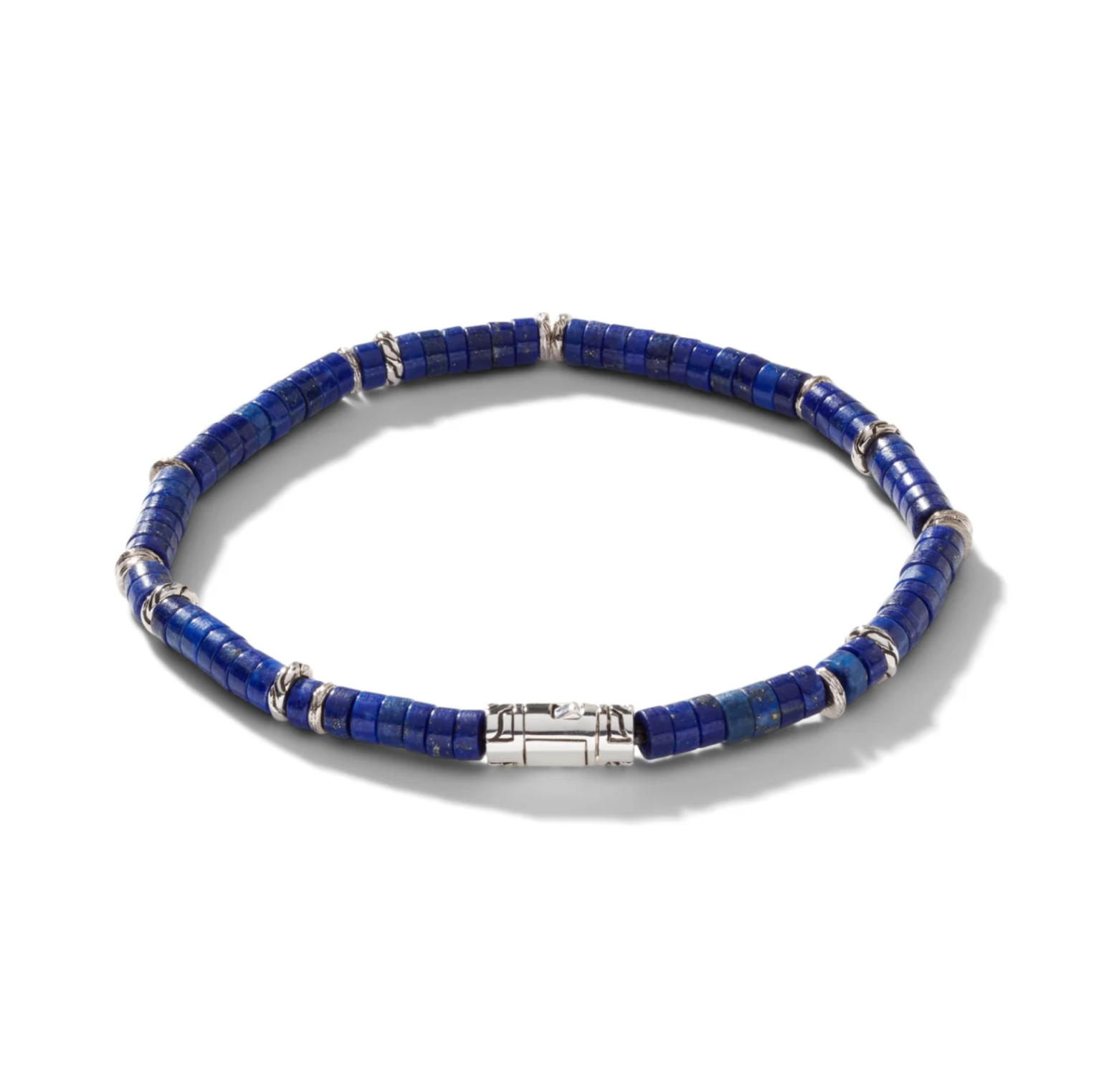 Sterling Silver & Lapis Lazuli Heishi 4mm Beaded Bracelet by John Hardy Secondary image