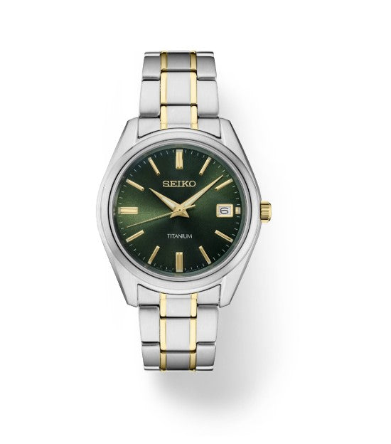 Essentials TI TT Quartz Green Dial