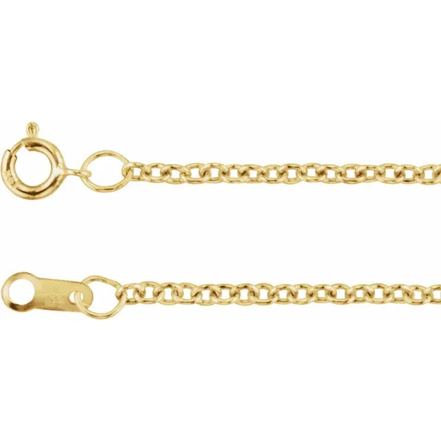 16" 14k YG Cable Chain