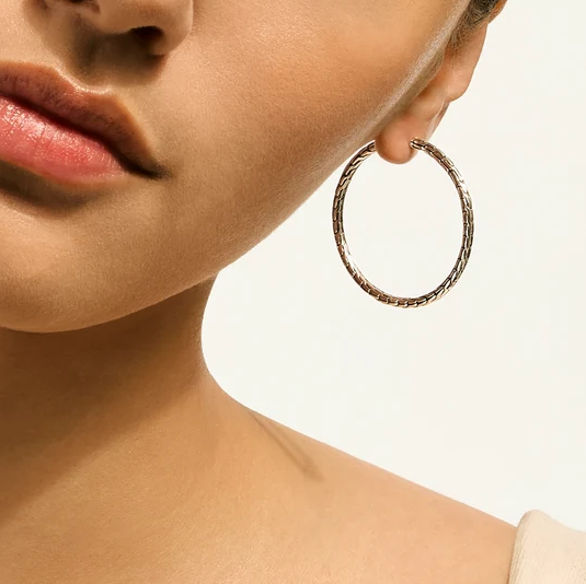 Sterling Silver Essentials 39mm Hoops by John Hardy