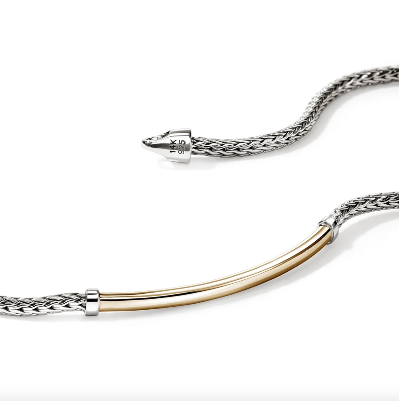 Sterling Silver & 14K Yellow Gold Essential Bar Bracelet by John Hardy