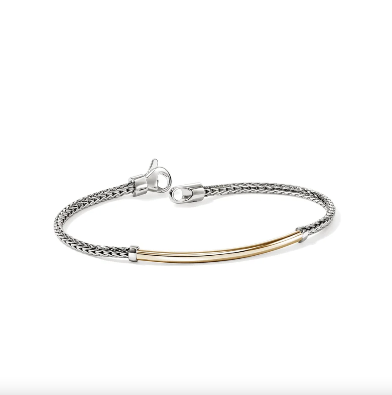 Sterling Silver & 14K Yellow Gold Essential Bar Bracelet by John Hardy