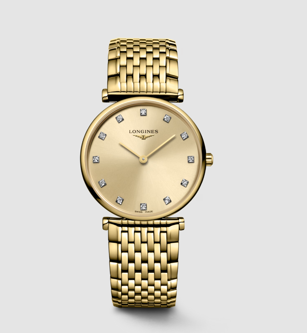 Longines La Grande Classique 29mm Women's Watch with Gold Dial & Diamond Markers Main image