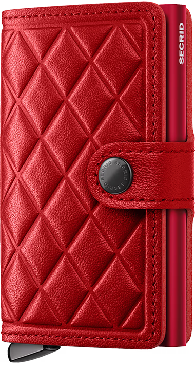 Secrid Premium Miniwallet in Emboss Diamond Red