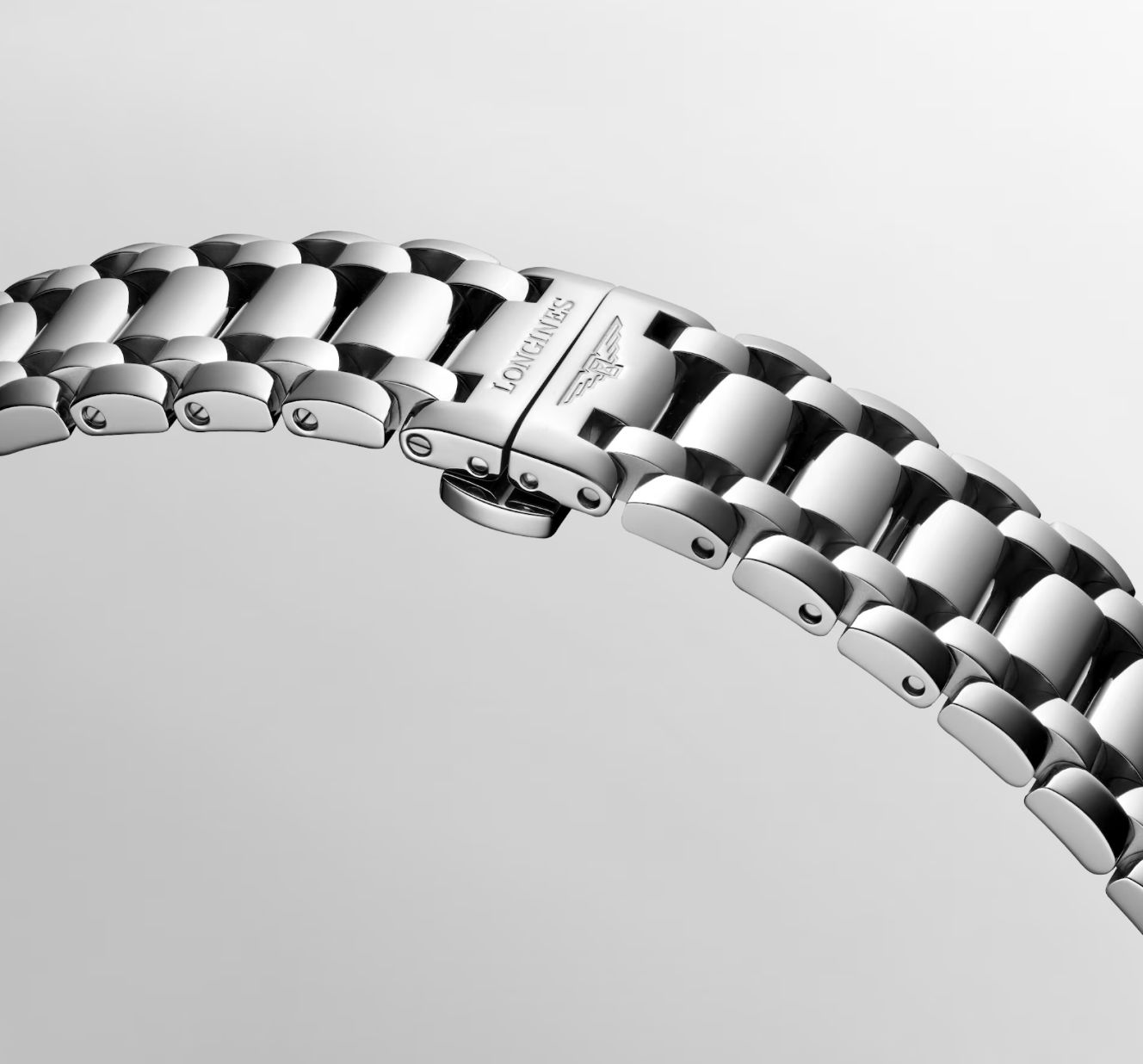 Longines PrimaLuna 30mm Watch with Sunray Silver Dial