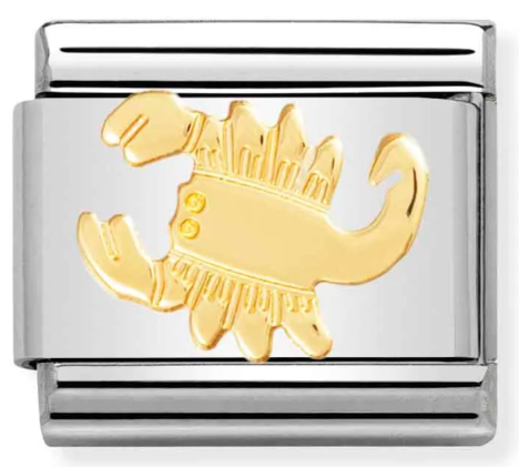 Stainless Steel & 18K Yellow Gold Scorpio Zodiac Charm