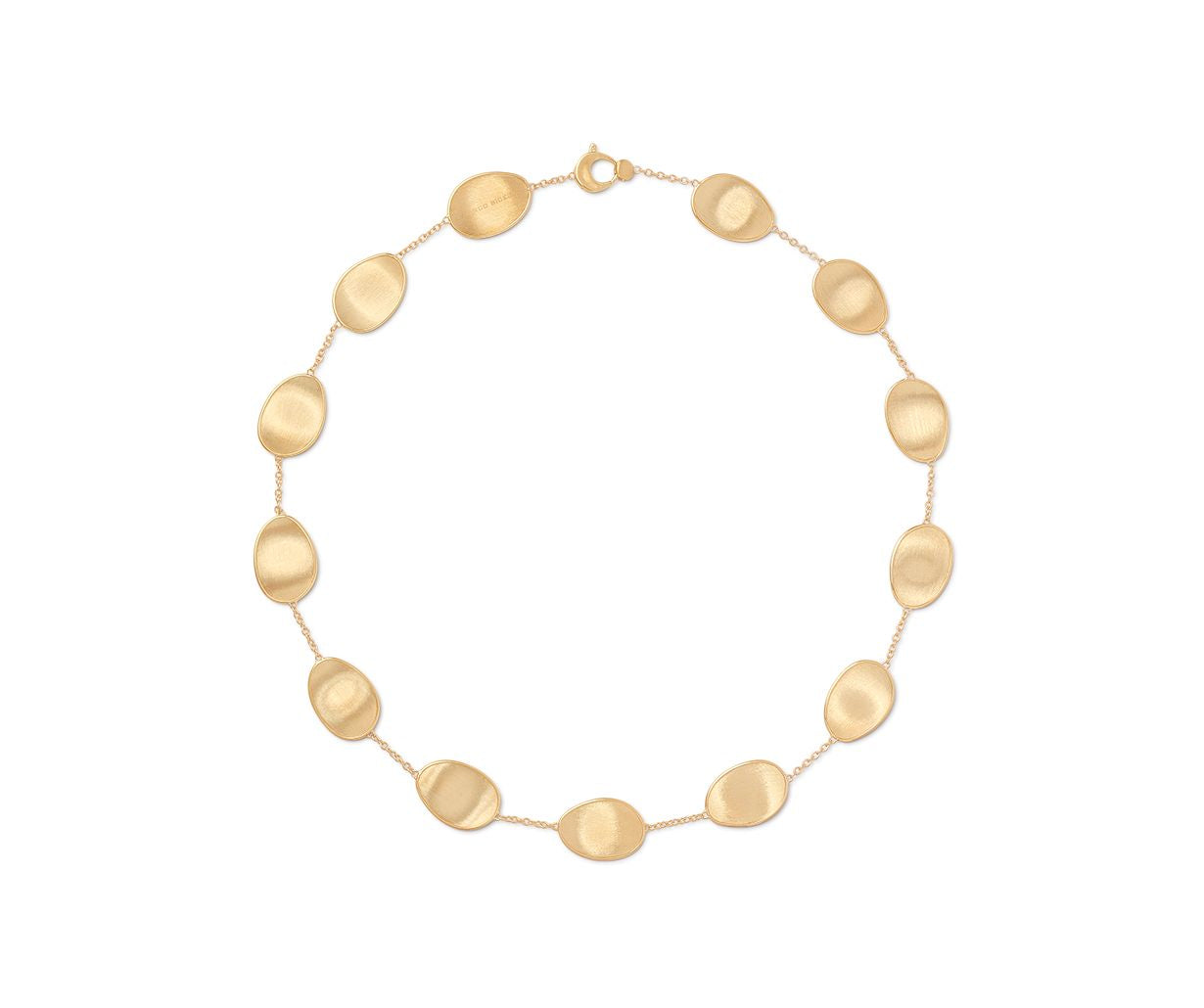 18K YG Lunaria Single Strand Petal Necklace by Marco Bicego