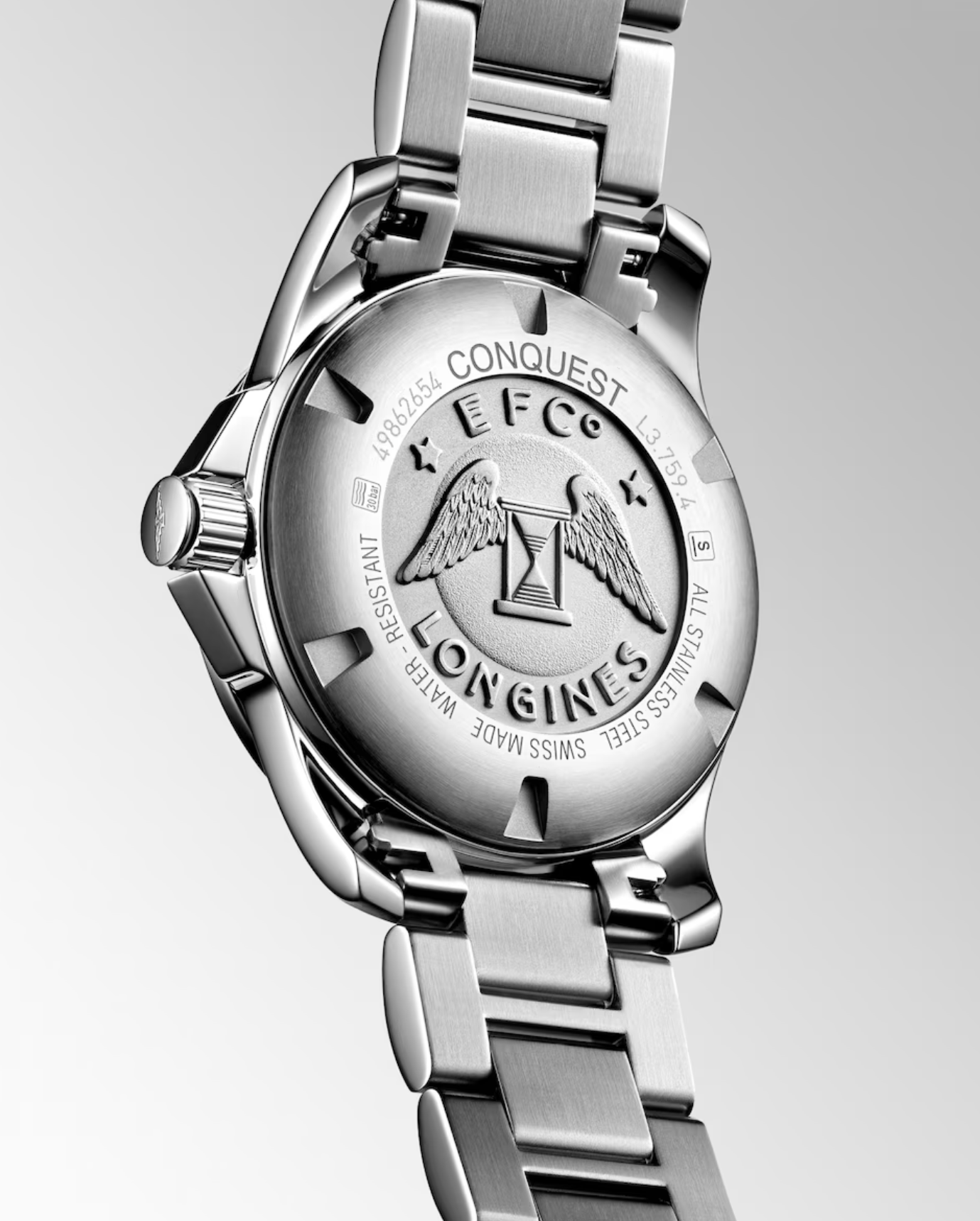 Longines Conquest 41mm Watch with Sunray Silver Dial
