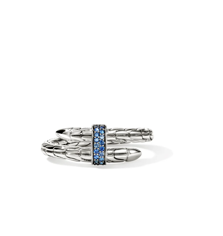 Sterling Silver Spear Ring with  Blue Sapphires by John Hardy Main image
