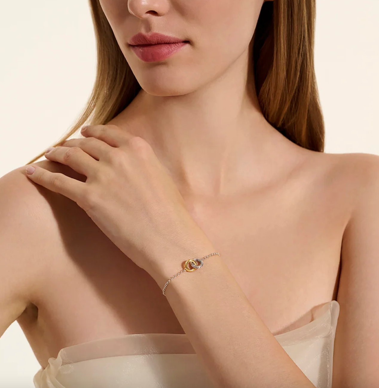 Sterling Silver & 14K Yellow Gold Essentials Interlocking Bracelet by John Hardy