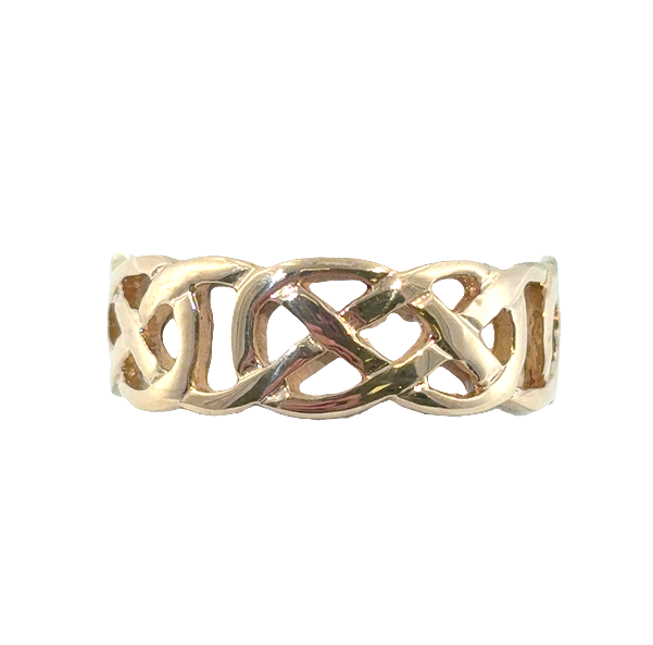 14K Yellow Gold Celtic Knot Eternity Band *Estate Item Sold as is, Final Sale* Main image
