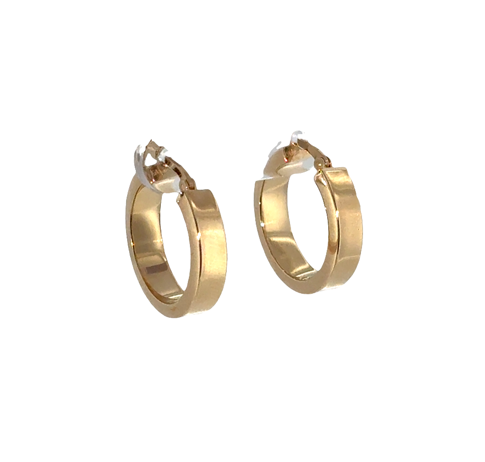 14K Yellow Gold Small Hoops Main image