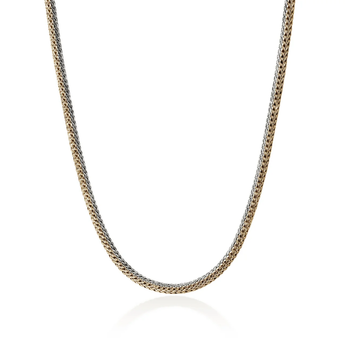 14K Yellow Gold & Sterling Silver 20" Icon 5mm Reversible Chain Necklace by John Hardy Main image