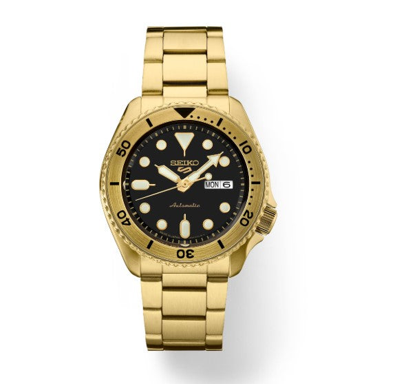 SEIKO 5 SPORTS SS GP AUTOMATIC BLACK DIAL Main image