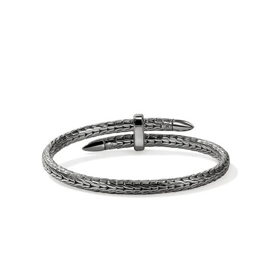 Dark Silver Spear Flex 5.5mm Bangle by John Hardy