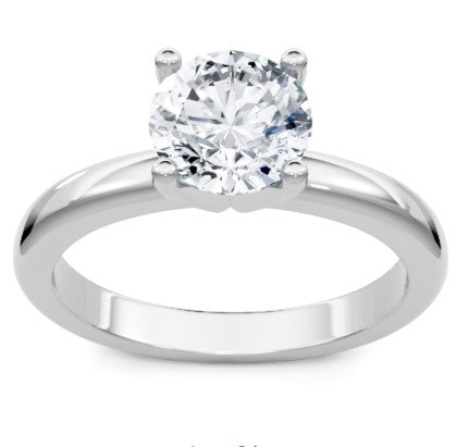 14K WG Classic Round Solitaire Semi-Mount by Imagine Bridal