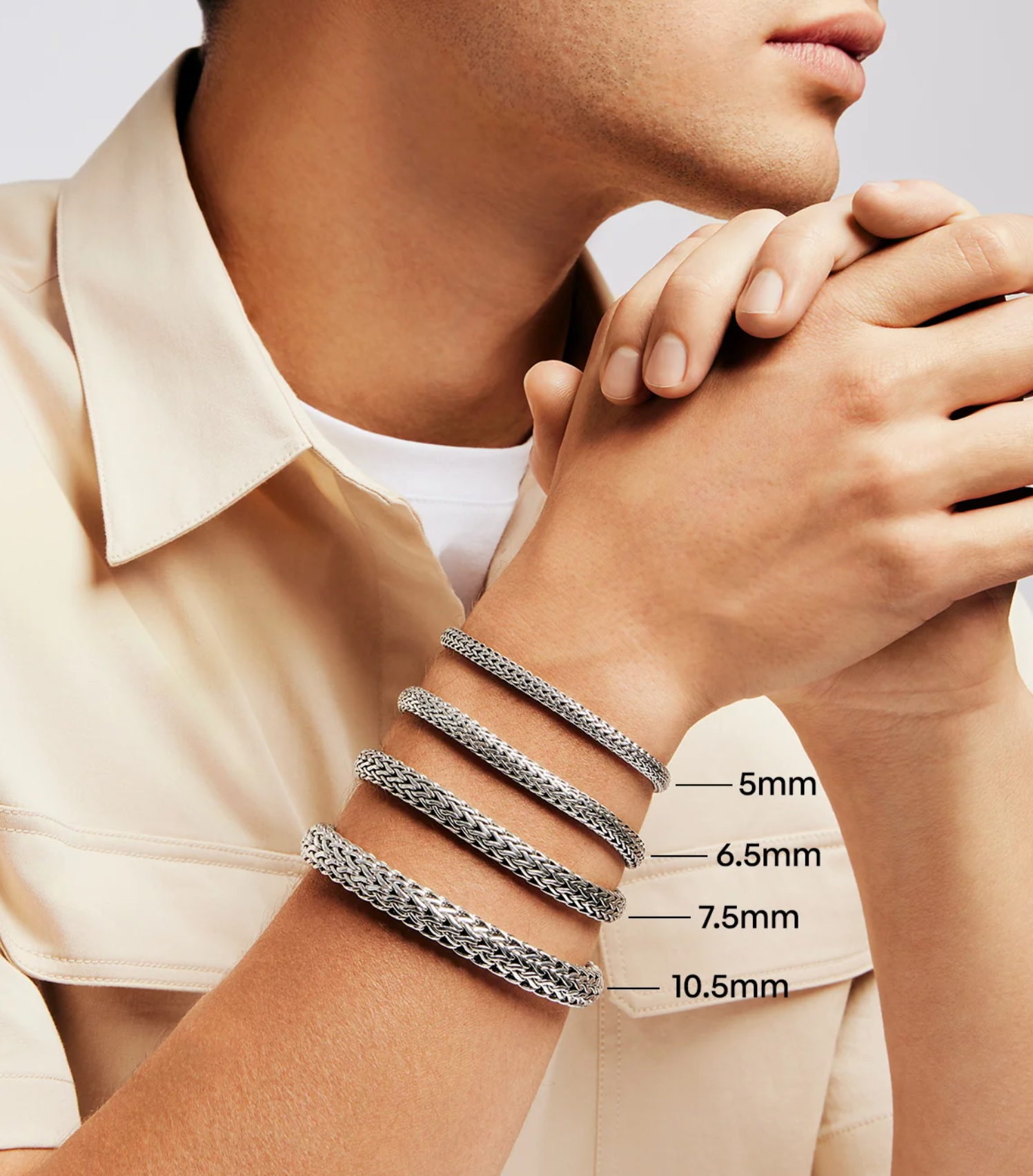 Dark Silver Icon 10.5mm Bracelet by John Hardy