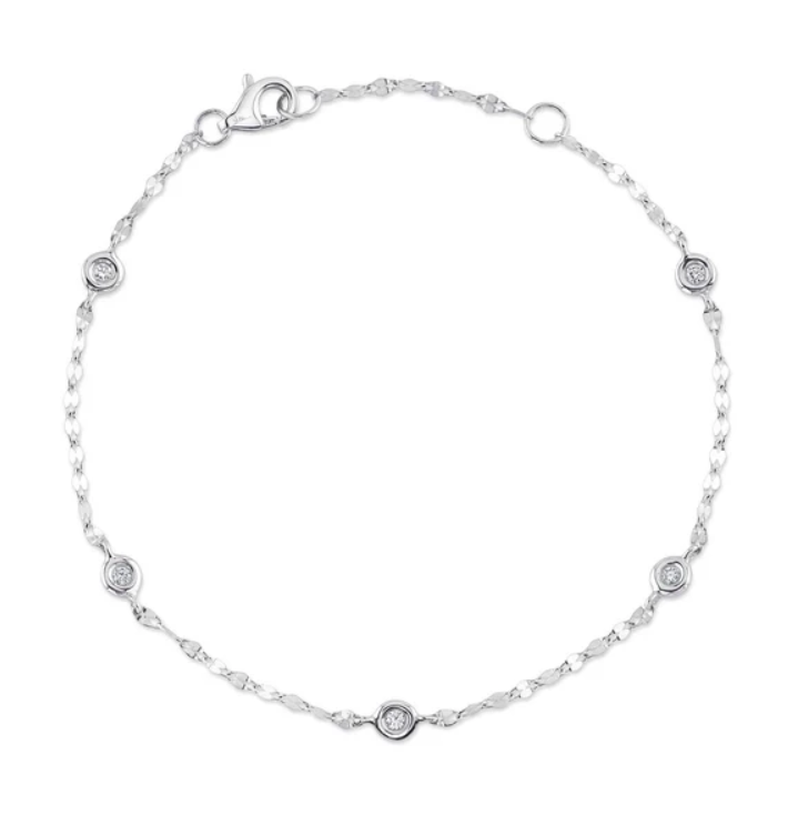 14K WG Diamonds by the Yard Sparkle Chain Bracelet by Shy Creation Main image