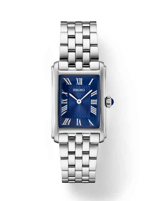 Essentials Stainless Steel Quartz Blue Dial