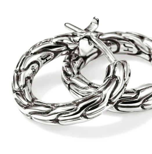 Sterling Silver Essentials Small Hoops by John Hardy