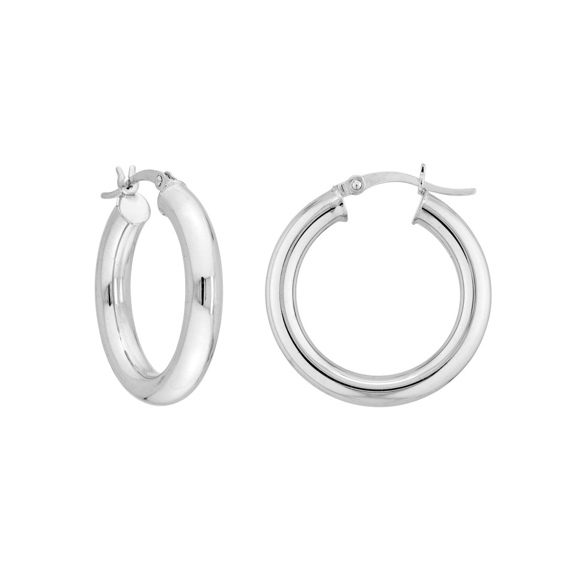 Sterling Silver 4x25 Round Hoops Main image
