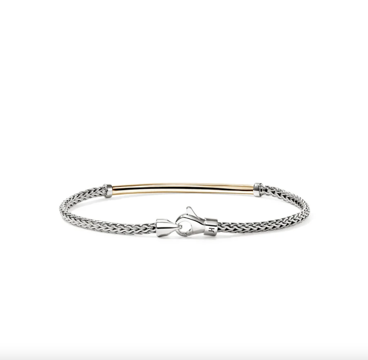 Sterling Silver & 14K Yellow Gold Essential Bar Bracelet by John Hardy