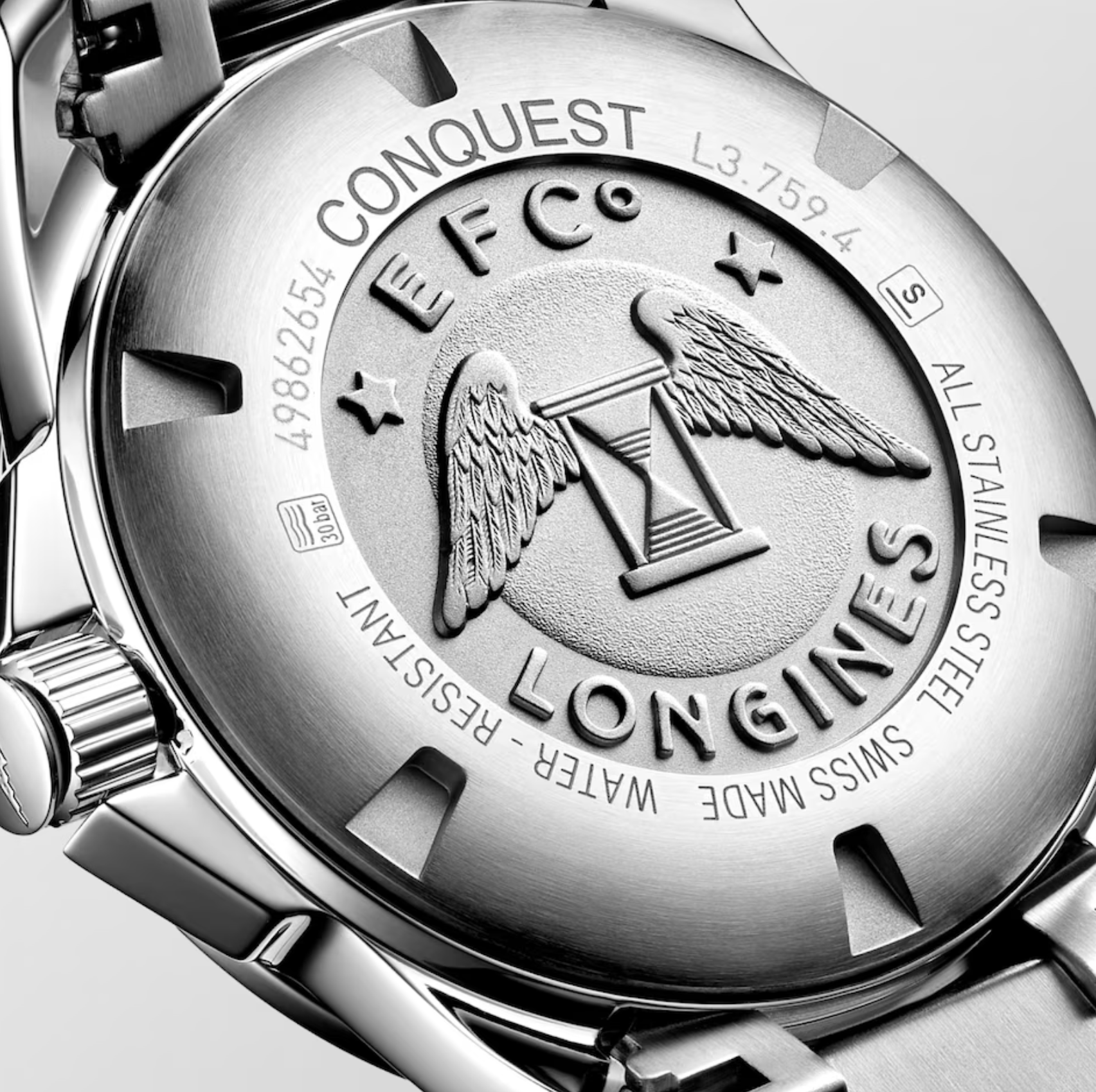Longines Conquest Stainless Steel  41mm Watch in Sunray Blue
