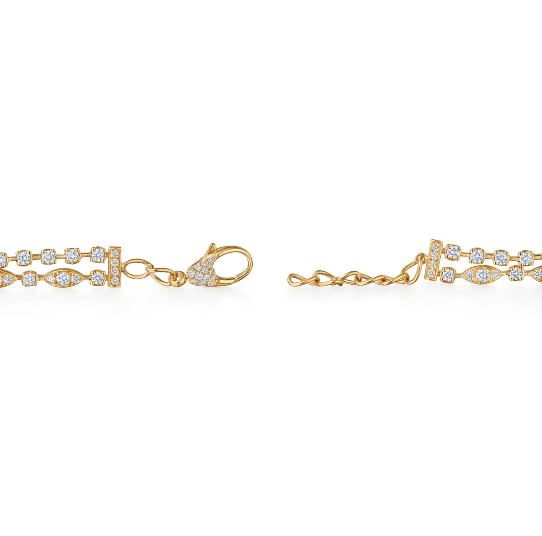 18K Yellow Gold Diamond Starry Night Double Line Bracelet by KWIAT Secondary image