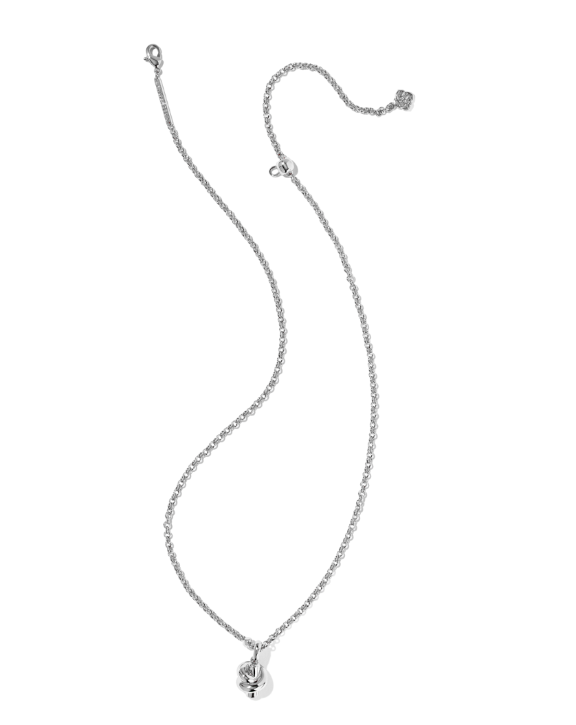 Rhodium Plated Parker Knot Pendant Necklace by Kendra Scott
