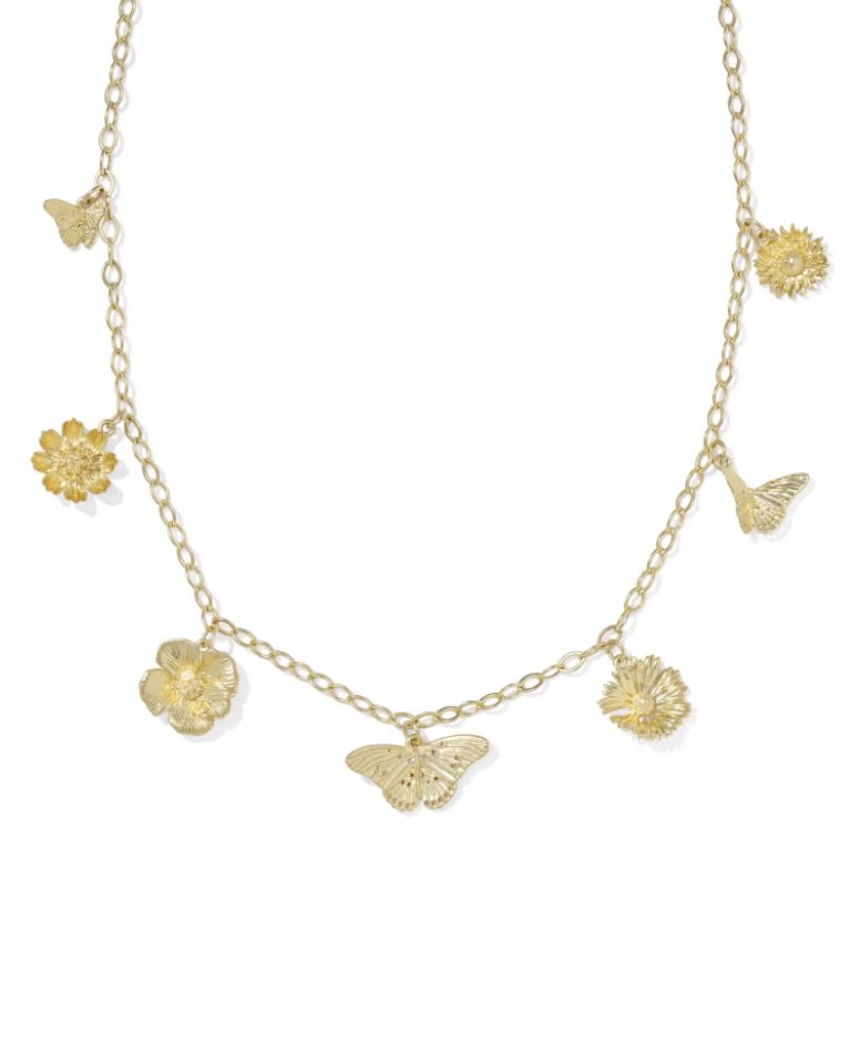 Gold Plated Cailey Charm Necklace by Kendra Scott Main image