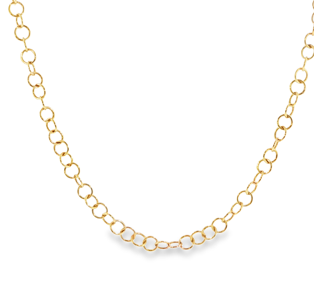 18K Yellow Gold Baby Cool Chain with Toggle Clasp by Erica Courtney Main image