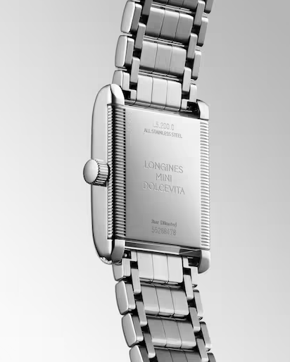 Longines Mini DolceVita Ladies Watch with Silver Flinqué Dial
