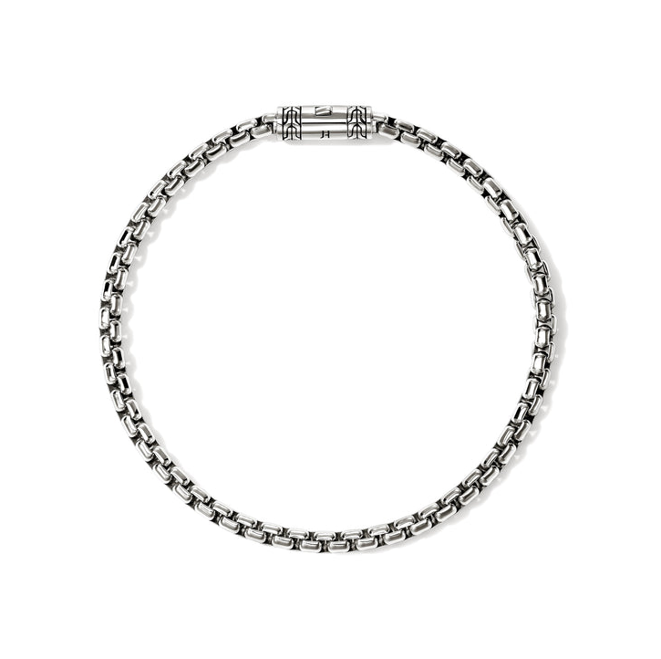 Sterling Silver 3.7mm Box Chain Bracelet by John Hardy, Large