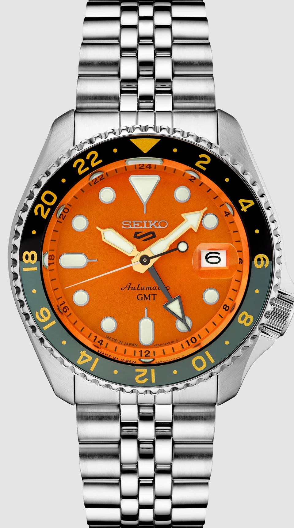 Seiko 5 Sports GMT with Orange Dial Main image