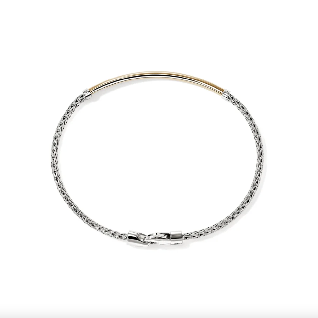 Sterling Silver & 14K Yellow Gold Essential Bar Bracelet by John Hardy