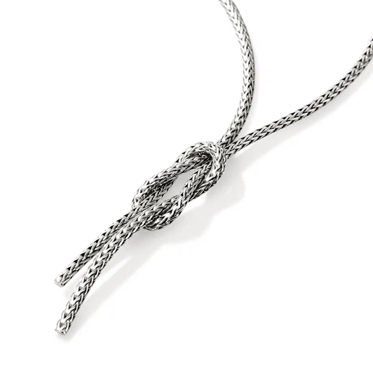 Sterling Silver Love Knot Lariat Necklace by John Hardy Main image