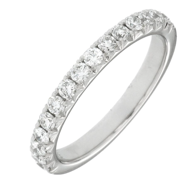 14K WK 1/2cttw Diamond Line Wedding Band by Diamonds Forever Main image