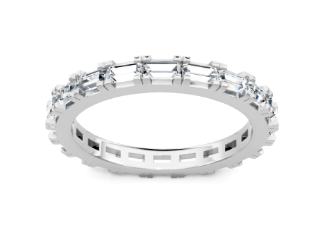 14K WG 20 Baguette Dia=1cttw Eternity Band Main image