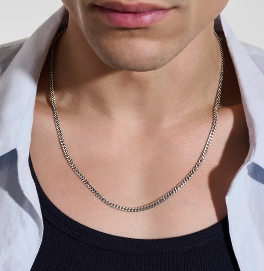Sterling Silver 3.9mm Curb Chain, 22" by John Hardy
