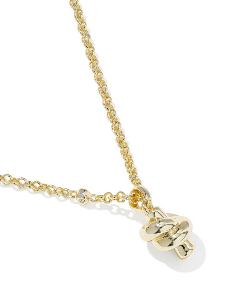 Gold Plated Parker Knot Pendant by Kendra Scott Secondary image