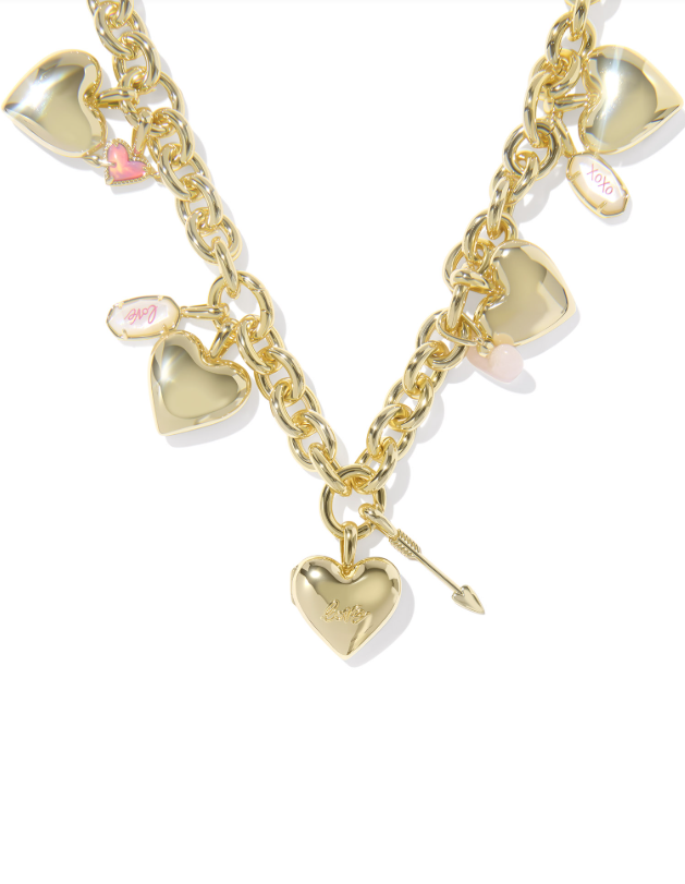 Gold Plated Jayna Statement Necklace in Ivory MOP by Kendra Scott