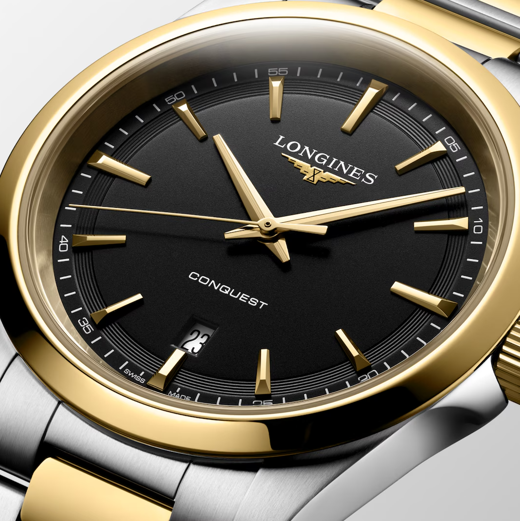 Longines Conquest 41mm Two-Tone Watch with Black Dial Secondary image
