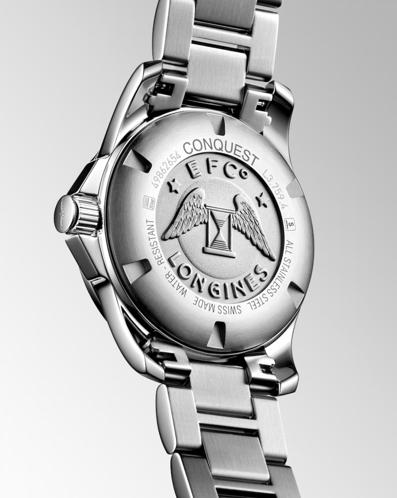 Longines Conquest Stainless Steel  41mm Watch in Sunray Blue