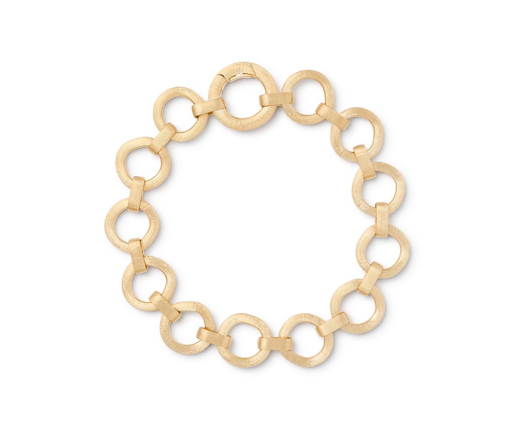 18K YG Jaipur Link Flat Link Bracelet by Marco Bicego