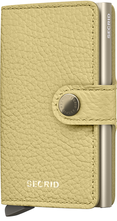 Secrid Miniwallet in Pebble Butter Yellow