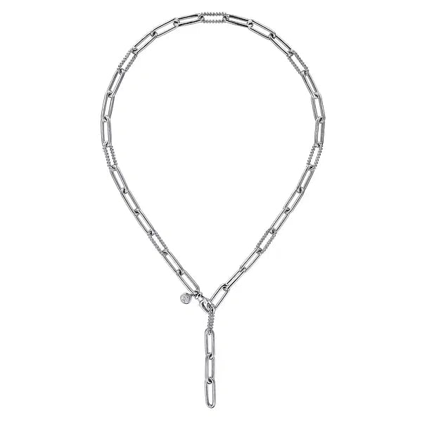 Sterling Silver 20" Y-Chain Necklace by Gabriel NY Main image