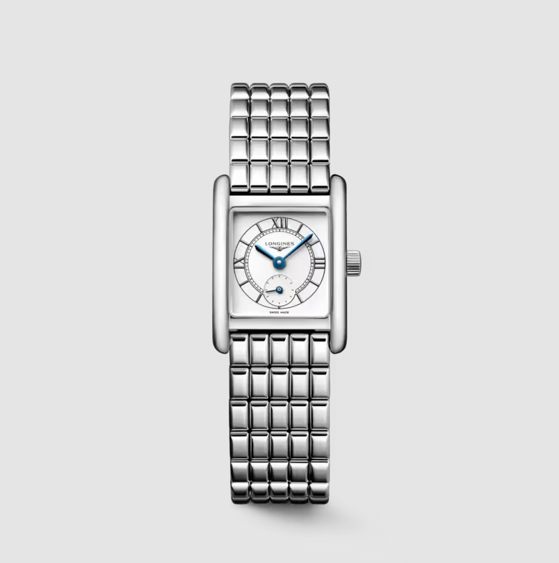Longines Mini DolceVita Rectangular Watch with Opaline Ivory Dial