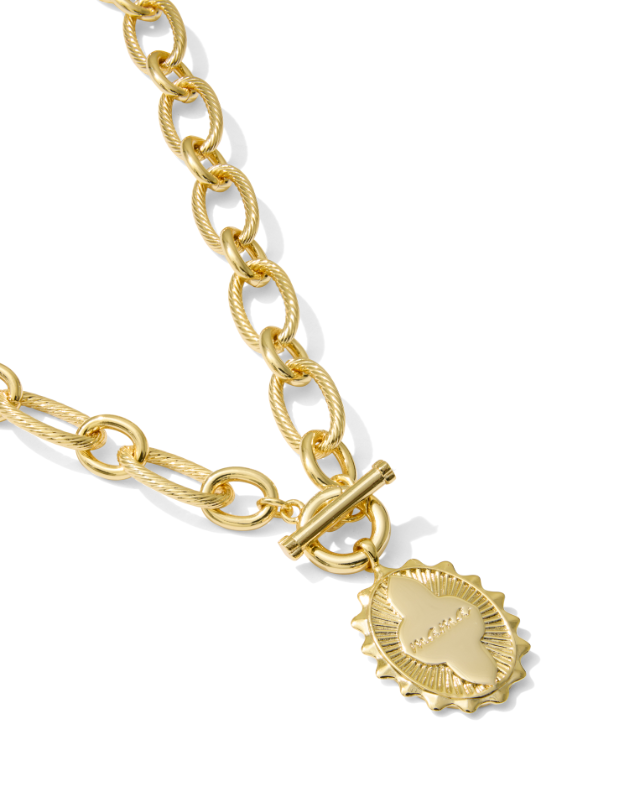 Gold Plated Mama Link Chain Necklace by Kendra Scott